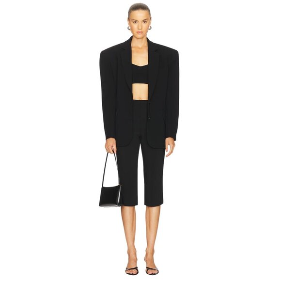 A.L.C Jordana Bra in Black Medium New Womens Cropped Tank Top - Picture 5 of 16